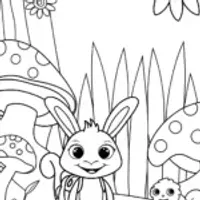Axolotl’s Nature Quest Coloring Page