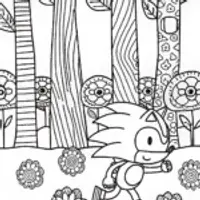 Sonic’s Eco Adventure Coloring Page