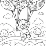 Care Bears’ Balloon Adventure Coloring Page