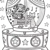 Gabby’s Magical Music Box Adventure Coloring Page