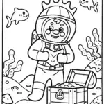 Bowser’s Underwater Adventure Coloring Page