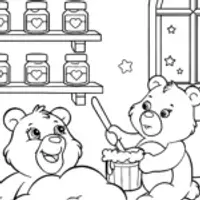 Care Bears’ Magical Dream Workshop Coloring Page