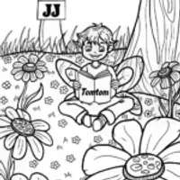 JJ’s Magical Storytime Coloring Page