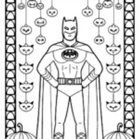 Batman in the Enchanted Alley Coloring Page