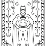 Batman in the Enchanted Alley Coloring Page