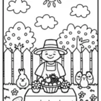Luigi’s Gardening Gala Coloring Page