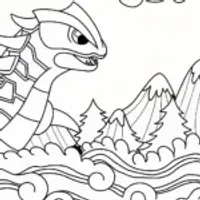 Kyogre Coloring Page