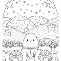 Squishmallow Dreamland Adventure Coloring Page