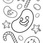 Joyful Juggling Jellybean Coloring Page