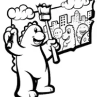Godzilla’s Art Adventure Coloring Page