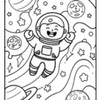 JJ’s Space Adventure Coloring Page
