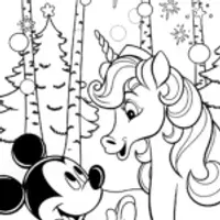 Mickey Mouse and the Unicorn’s Whimsical Forest