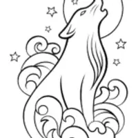 Black Panther Starry Serenade Coloring Page