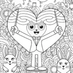 Heartfelt Symphony Coloring Page