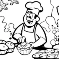 Captain Barnacles’ Underwater Bakery Coloring Page