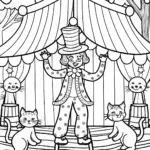 Gabby’s Cat Circus Extravaganza Coloring Page