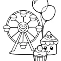 Shopkins Carnival Adventure Coloring Page