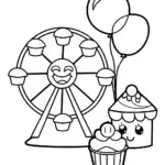Shopkins Carnival Adventure Coloring Page