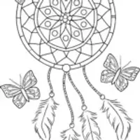 Butterfly dreamweaver coloring page