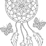 Butterfly dreamweaver coloring page