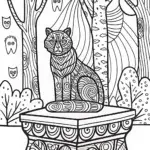 The Wise Panther Oracle Coloring Page