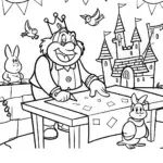 Bowser the Friendly Architect Coloring Page