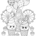 The Ice Cream Carnival Coloring Page