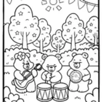 Care Bears Harmony Music Festival Coloring Page