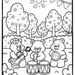 Care Bears Harmony Music Festival Coloring Page