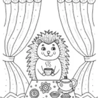 The Cozy Hedgehog and His Warm Tea