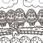 Mario’s Magical Monster March Coloring Page