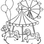 Shopkins at the Enchanted Carnival Coloring Page