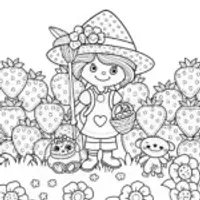 Strawberry Shortcake’s Berry Adventure Coloring Page