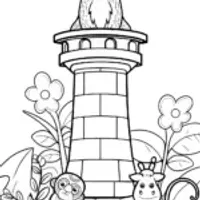 The Watchful Guardian Coloring Page