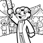 Creeper’s Science Fair Surprise Coloring Page