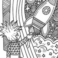 Goku’s Creative Coloring Page