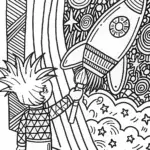 Goku’s Creative Coloring Page
