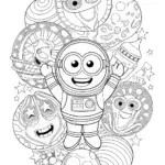 Minion’s Space Adventure Coloring Page