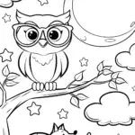 Rainbow Friends’ Starry Adventure Coloring Page