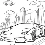 Lamborghini Adventure in a Futuristic City