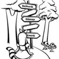 Curious Alice in the Whimsical Wonderland Coloring Page