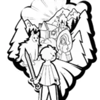 The Enchanted Forest’s Watchful Guardian Coloring Page