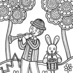 Blippi in the whimsical music garden