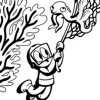 Kwazii’s Coral Rescue Mission Coloring Page