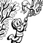 Kwazii’s Coral Rescue Mission Coloring Page