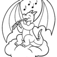 Charizard’s Skyward Symphony Coloring Page