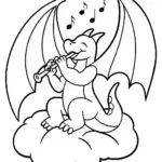 Charizard’s Skyward Symphony Coloring Page