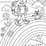 The Great Rainbow Adventure Coloring Page