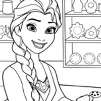 Elsa’s Winter Wonderland Workshop Coloring Page