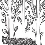 The Black Panther and the Whispering Winds Coloring Page